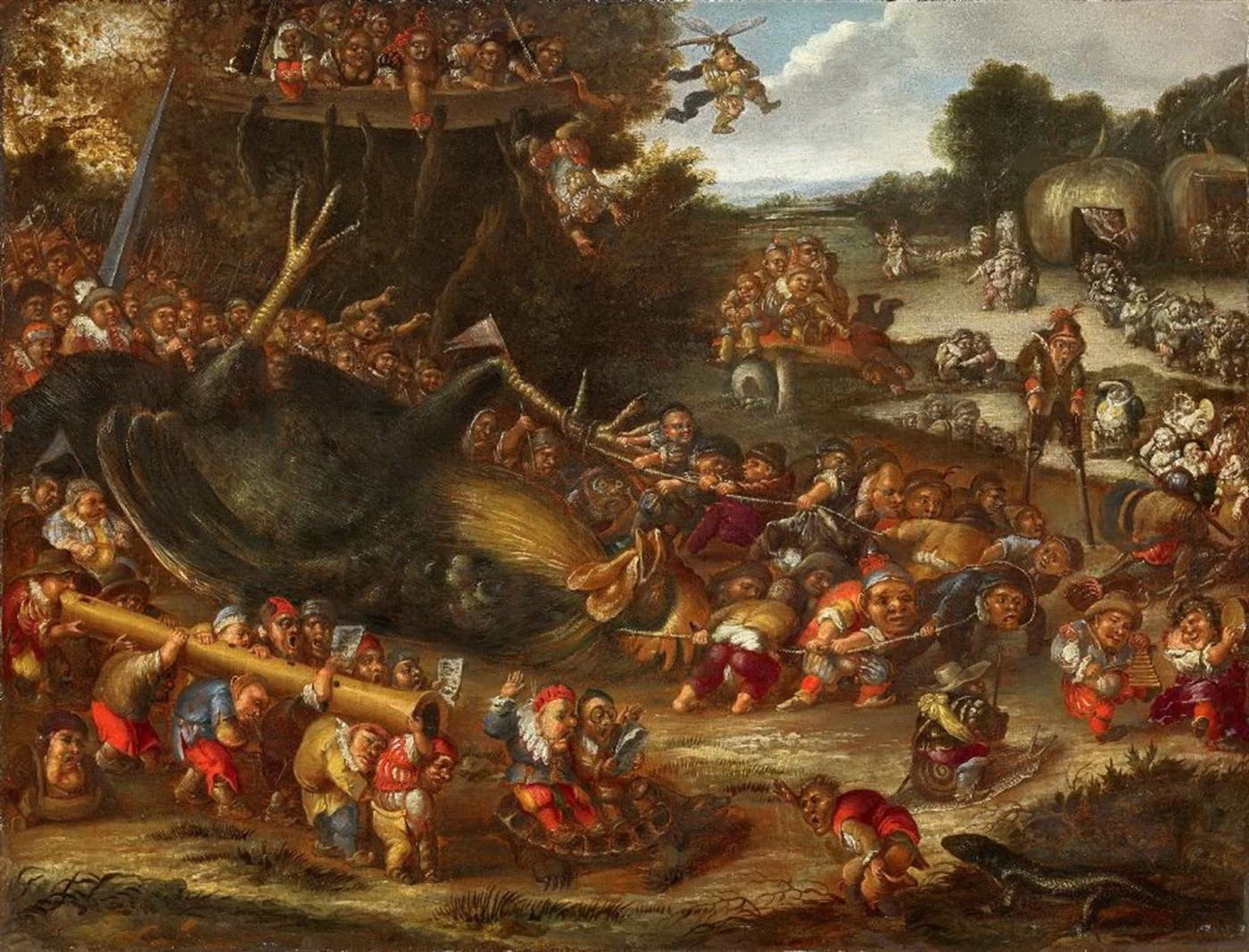   16-Entrata gloriosa di un esercito di nani che trasporta bottino